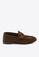 Saint Laurent Le Loafer Suede Loafers Brown 818908-27DTT-2319