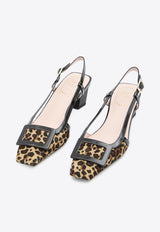 Roger Vivier Belle Vivier 45 Pony Slingback Pumps Brown RVW00640760-URU-0T69