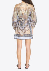 Zimmermann Wanderlust Tapestry Mini Dress Multicolor 5807DRS262--TPBL