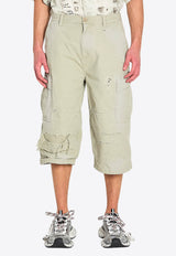 Balenciaga Cropped Cargo Pants Beige 864354-TQP13-2801