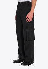 Loewe Straight-Leg Cargo Pants Black H526Y04WIS--1100