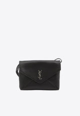 Saint Laurent Cassandre Envelope Crossbody Bag Black 801490-AACIU-1000