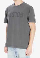 Golden Goose DB Perforated Logo Faded T-shirt Gray GMP01220-P000671-60318