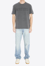 Golden Goose DB Perforated Logo Faded T-shirt Gray GMP01220-P000671-60318