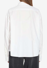 Balenciaga Buttoned Poplin Shirt White 814101-TNM60-9000