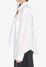 Balenciaga Buttoned Poplin Shirt White 814101-TNM60-9000
