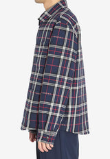 Gucci Quilted Check Overshirt Blue 853013-ZAUAC-4069