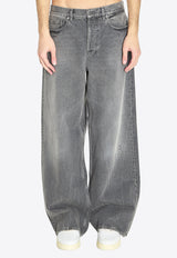 Golden Goose DB Washed Straight-Leg Jeans Gray GMP02513-P002356-60100