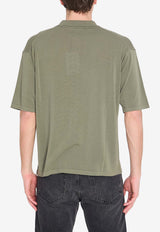 Roberto Collina Ribbed Knit Polo T-shirt Green 261MYA11024--24