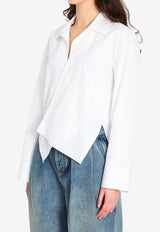 Loewe Asymmetric Buttoned Shirt White S359Y05XEZ--2100