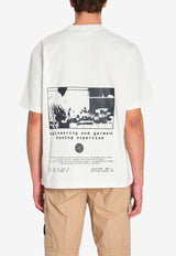 Stone Island Graphic Print Oversized T-shirt White L1S152100002-S0364-V0001