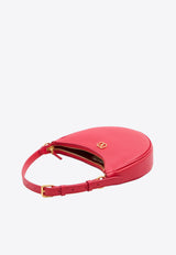 Valentino Mini VLogo Grained Leather Hobo Bag Red 8W2P0AK3-SNP-JU5