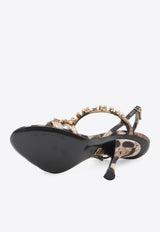 Dolce & Gabbana 105 Leopard Print Sandals Brown CR1930-A0079-HY13M