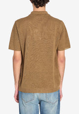 Roberto Collina Ribbed Knit Polo T-shirt Khaki 261MYA20124--60
