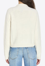 Gucci Wool-Blend Buttoned Cardigan White 851977-XKEVK-9051