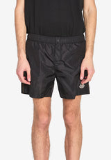Moncler Logo Patch Swim Shorts Black L10912C00005-599JK-999