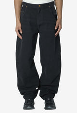 Willy Chavarria Bad Boy Baggy Jeans Black WCDNM0011--001