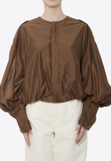 TheLatest Diana Muslin Blouse Brown TLW04007T0161-ABTP-T0032