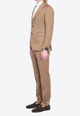 Tagliatore Super 130S Single-Breasted Suit Brown 2SVS22B01PE060015-F119-180