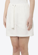 Moncler San Gallo Poplin Shorts White L10932B00010-597LQ-001