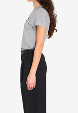 Loewe Embroidered Crewneck T-shirt Gray S359Y22XAA--1440