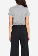 Loewe Embroidered Crewneck T-shirt Gray S359Y22XAA--1440