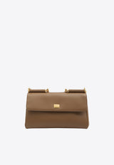 Dolce & Gabbana Medium My Sicily Leather Top Handle Bag Brown BB7782-B7321-8Z093
