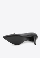 Gucci 85 Embossed Horsebit Pumps Black 853318-AAD4U-1000