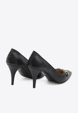 Gucci 85 Embossed Horsebit Pumps Black 853318-AAD4U-1000