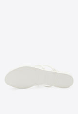 Dolce & Gabbana DG Logo Thong Sandals White CW2418-AY817-80001