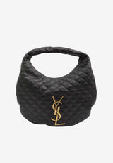 Saint Laurent Icare Quilted Nappa Hobo Bag Black 858160-AAANG-1000