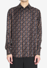 Fendi Fendinity Print Long-Sleeved Silk Shirt Multicolor FS1319-AVDB-F1TRS