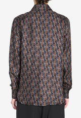 Fendi Fendinity Print Long-Sleeved Silk Shirt Multicolor FS1319-AVDB-F1TRS