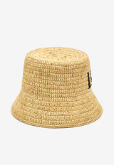 Loewe Raffia Logo Bucket Hat Beige K820HB1XA4--2123