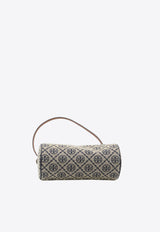 Tory Burch T Monogram Jacquard Cylinder Bag Blue 175539--405