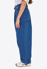 Loewe Wide-Leg Cargo Jeans Blue S540Y11XA8--5140