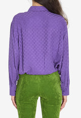 Gucci Monogram Silk Shirt Purple 837168-Z7ATQ7-5007