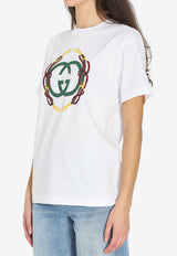 Gucci Bridle Embroidery T-shirt White 837959-XJHMY-9081