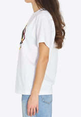 Gucci Bridle Embroidery T-shirt White 837959-XJHMY-9081