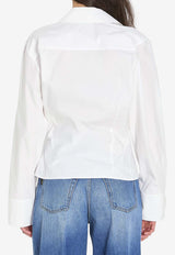 The Attico Solid Buttoned Shirt White 260WCH00045-052AA-001
