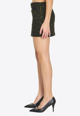 Gucci Bouclé Wool Mini Skirt Black 853017-ZAUCL-3005