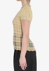 Burberry Gradient Checked Slim T-shirt Beige 8119042--B9368
