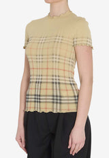 Burberry Gradient Checked Slim T-shirt Beige 8119042--B9368