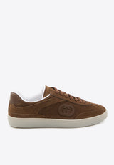 Gucci G75 Suede Low-Top Sneakers Brown 845147-AAFGP-2361