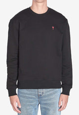 AMI PARIS Ami De Coeur Sweatshirt Black BFUSW035-730-001