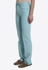 Chloé Logo Straight-Leg Jeans Turquoise CH26UDP11252--47D