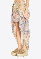 Zimmermann Rebellion Draped Midi Skirt Multicolor 7140SC261--SPLIFLO