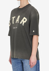 Golden Goose DB Star Print Vintage T-shirt Black GUP01873W-P002419-60666
