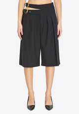 Chloé Double Belt Bermuda Shorts Black CH26SSH01164--001