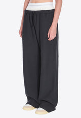 Alexander Wang Layered Straight Pants Black 4CC1244349--020A